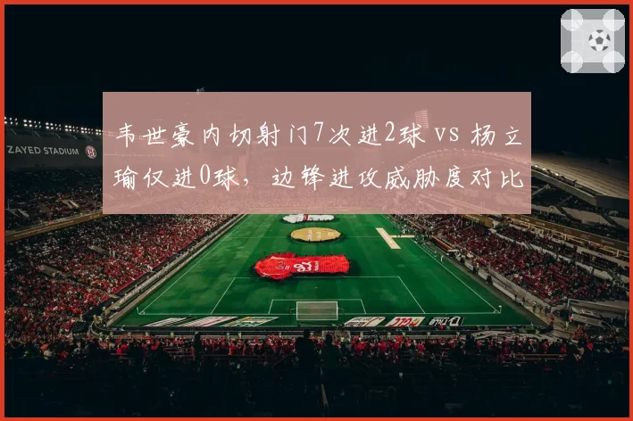 韦世豪内切射门7次进2球 vs 杨立瑜仅进0球,边锋进攻威胁度对比